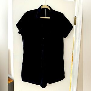 Victoria secret jumpsuit summer black linen and cotton size large